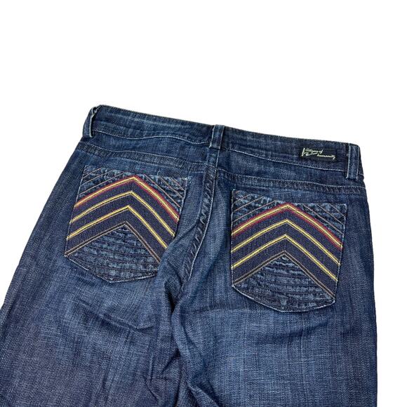 Citizens of Humanity COH Womens Arrowhead Flare Trouser Fit Jeans Raw Cut Hem 24 - Picture 4 of 9